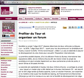 Profiter du Tour et organiser un forum