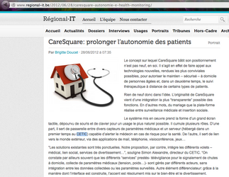 CareSquare - Pronlonger l'autonomie des patients