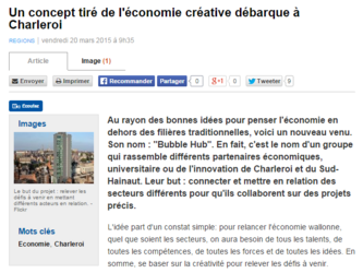 Un concept tiré de l'économie créative débarque à Charleroi