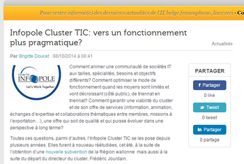 INFOPOLE Cluster TIC : professionnaliser les activités