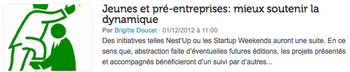 Jeunes et pré-entreprises : mieux soutenir la dynamique