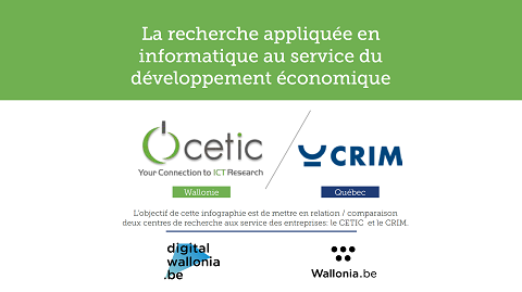 Recherche et innovation internationale : le CETIC et le CRIM annoncent une entente de collaboration