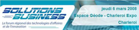 Le CETIC présent au salon Solutions Business