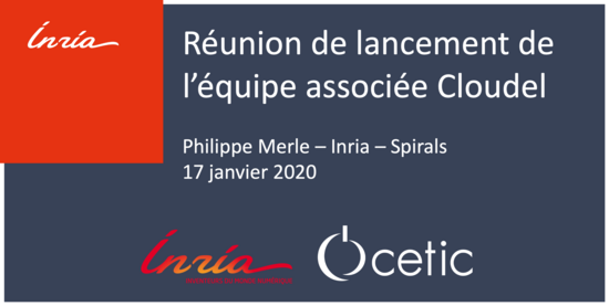  Projet Cloudel - Inria/CETIC team