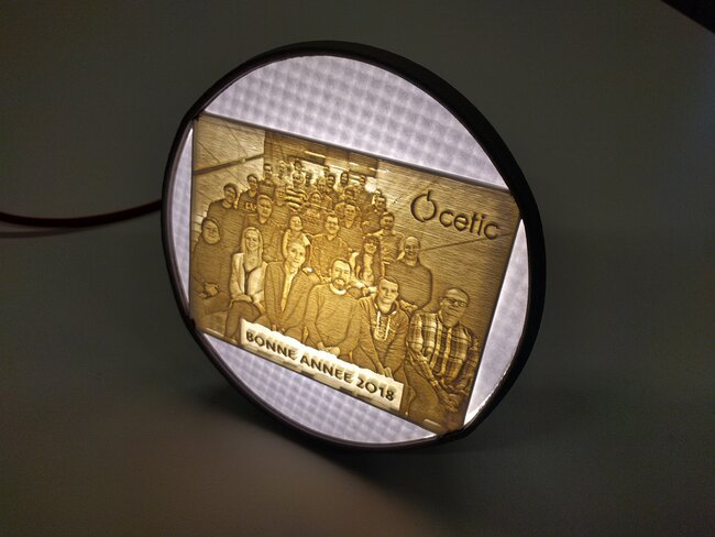 Lithophane rétro-éclairé : Cliquer sur l'image pour agrandir