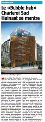 Le "Bubble Hub" Charleroi-Sud Hainaut se montre